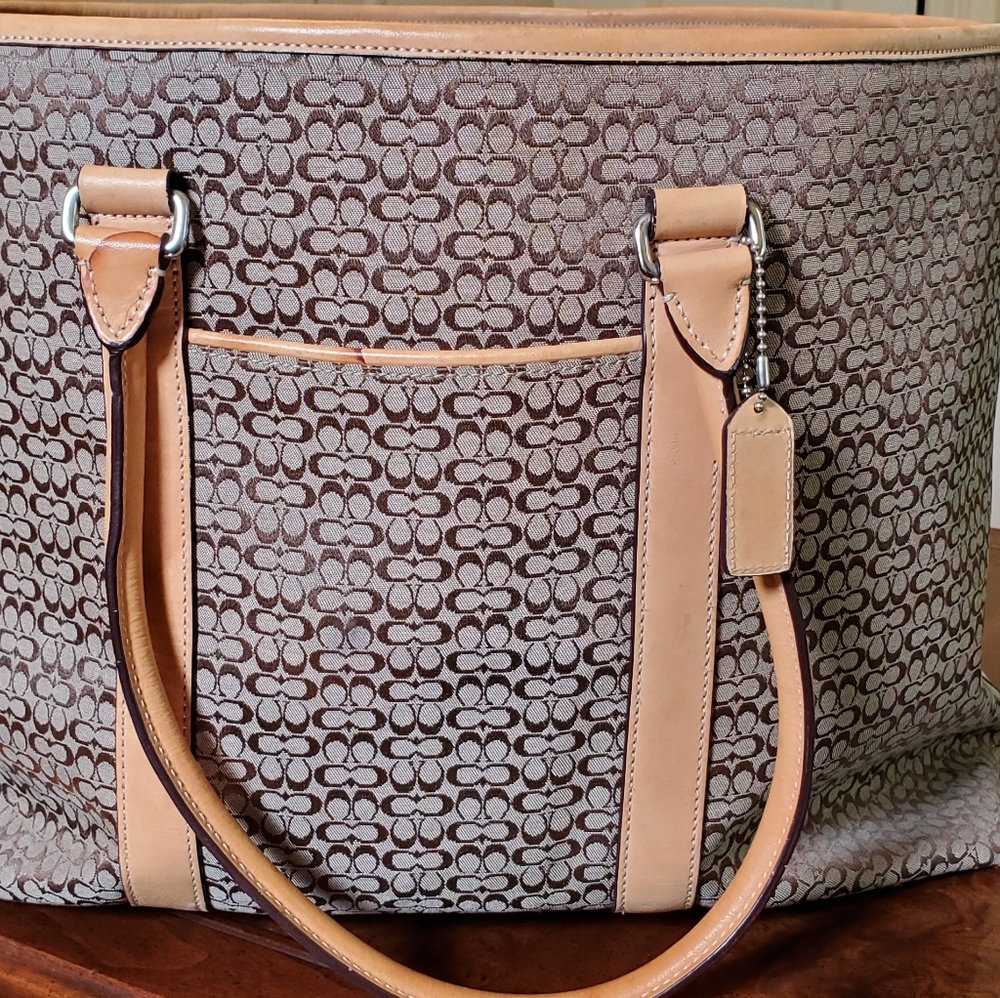 Authentic coach overnight bag